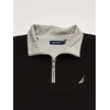 image:imageNautica Mens 14 Zip Pieced Fleece SweatshirtTrue Black