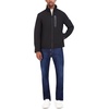 image:imageNautica Mens Bonded Fleece Softshell Jacket  Water Resistant Zip Front Transitional CoatBlack