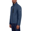 image:imageNautica Mens Bonded Fleece Softshell Jacket  Water Resistant Zip Front Transitional CoatDark Denim