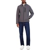 image:imageNautica Mens Bonded Fleece Softshell Jacket  Water Resistant Zip Front Transitional CoatMetal Grey