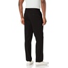 image:imageNautica Mens Classic Fit Flat Front Stretch Solid Chino Deck PantTrue Black