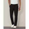 image:imageNautica Mens Classic Fit Flat Front Stretch Solid Chino Deck PantTrue Black