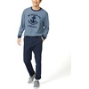 image:imageNautica Mens Classic Fit Flat Front Stretch Solid Chino Deck PantTrue Navy