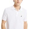 image:imageNautica Mens Classic Short Sleeve Solid Performance Deck Polo ShirtBright White