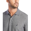 image:imageNautica Mens Classic Short Sleeve Solid Performance Deck Polo ShirtCharcoal Heather