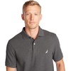 image:imageNautica Mens Classic Short Sleeve Solid Performance Deck Polo ShirtCharcoal Heather Basic Polo