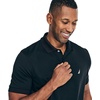 image:imageNautica Mens Classic Short Sleeve Solid Performance Deck Polo ShirtNavtech Performance Black