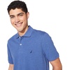 image:imageNautica Mens Classic Short Sleeve Solid Performance Deck Polo ShirtStellar Blue Heather Basic Polo