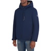 image:imageNautica Mens Hooded Rain Jacket  Water Resistant Insulated Zip Front Coastal CoatNavy
