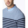 image:imageNautica Mens Mens Stripe Knit SweaterDeep Anchor Heather
