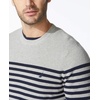 image:imageNautica Mens Mens Stripe Knit SweaterGrey Heather