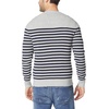 image:imageNautica Mens Mens Stripe Knit SweaterGrey Heather