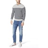 image:imageNautica Mens Mens Stripe Knit SweaterGrey Heather