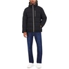 image:imageNautica Mens Midweight Faux Memory Puffer Jacket Adjustable Hood Insulated Quilted Winter CoatBlack Ink