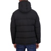 image:imageNautica Mens Midweight Faux Memory Puffer Jacket Adjustable Hood Insulated Quilted Winter CoatBlack Ink
