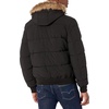 image:imageNautica Mens Midweight Faux Memory Puffer Jacket Adjustable Hood Insulated Quilted Winter CoatCaviar
