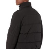 image:imageNautica Mens Midweight Faux Memory Puffer Jacket Adjustable Hood Insulated Quilted Winter CoatCaviar