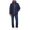 image:imageNautica Mens Midweight Faux Memory Puffer Jacket Adjustable Hood Insulated Quilted Winter CoatDeep Seas