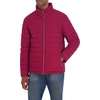 image:imageNautica Mens Midweight Quilted Jacket  Stretch Water Resistant Zip Front CoatBerry Red