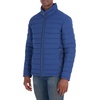 image:imageNautica Mens Midweight Quilted Jacket  Stretch Water Resistant Zip Front CoatDark Denim
