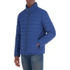 image:imageNautica Mens Midweight Quilted Jacket  Stretch Water Resistant Zip Front CoatDark Denim