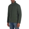 image:imageNautica Mens Midweight Quilted Jacket  Stretch Water Resistant Zip Front CoatDark Forest