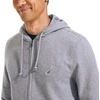 image:imageNautica Mens Nautica Mens Anchor Fleece Fullzip HoodieStone Grey Heather