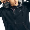 image:imageNautica Mens Nautica Mens Anchor Fleece Fullzip HoodieTrue Black