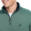 image:imageNautica Mens Nautica Mens Quarterzip SweaterArctic Fern Heather