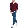 image:imageNautica Mens Nautica Mens Quarterzip SweaterDeep Crimson