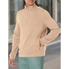 image:imageNautica Mens Nautica Mens Quarterzip SweaterMilitary Tan