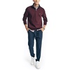 image:imageNautica Mens Nautica Mens Quarterzip SweaterShipwreck Burgundy
