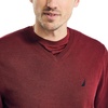 image:imageNautica Mens Nautica Navtech VNeck SweaterDeep Crimson