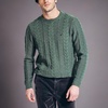 image:imageNautica Mens Nautica Sustainably Crafted CableKnit Crewneck SweaterArtic Fern