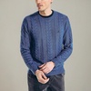 image:imageNautica Mens Nautica Sustainably Crafted CableKnit Crewneck SweaterUnion Blue