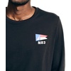image:imageNautica Mens Nautica Sustainably Crafted LongSleeve Graphic TShirtTrue Black