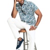 image:imageNautica Mens Nautica Sustainably Crafted Printed ShortSleeve ShirtMarshmallow