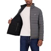 image:imageNautica Mens Reversible Quilted Puffer Jacket Midweight Mechanical Stretch Winter CoatBlackGrey