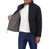 image:imageNautica Mens Reversible Quilted Puffer Jacket Midweight Mechanical Stretch Winter CoatBlackGrey