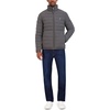 image:imageNautica Mens Reversible Quilted Puffer Jacket Midweight Mechanical Stretch Winter CoatBlackGrey