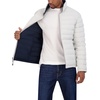 image:imageNautica Mens Reversible Quilted Puffer Jacket Midweight Mechanical Stretch Winter CoatCloud Grey
