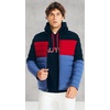 image:imageNautica Mens Reversible Quilted Puffer Jacket Midweight Mechanical Stretch Winter CoatNavyred