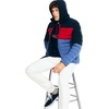 image:imageNautica Mens Reversible Quilted Puffer Jacket Midweight Mechanical Stretch Winter CoatNavyred