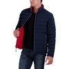 image:imageNautica Mens Reversible Quilted Puffer Jacket Midweight Mechanical Stretch Winter CoatNvyRed