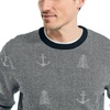 image:imageNautica Mens Sustainably Crafted Printed Crewneck SweaterTrue Black