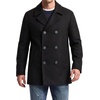 image:imageNautica Mens Wool Blend Peacoat  DoubleBreasted Winter Coat Regular Big amp Tall SizesBack in Black