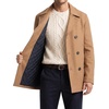 image:imageNautica Mens Wool Blend Peacoat  DoubleBreasted Winter Coat Regular Big amp Tall SizesBeige