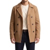 image:imageNautica Mens Wool Blend Peacoat  DoubleBreasted Winter Coat Regular Big amp Tall SizesBeige