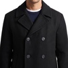image:imageNautica Mens Wool Blend Peacoat  DoubleBreasted Winter Coat Regular Big amp Tall SizesBlack