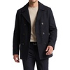 image:imageNautica Mens Wool Blend Peacoat  DoubleBreasted Winter Coat Regular Big amp Tall SizesCharcoal Gray
